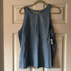 NWT Old Navy XL denim tank top